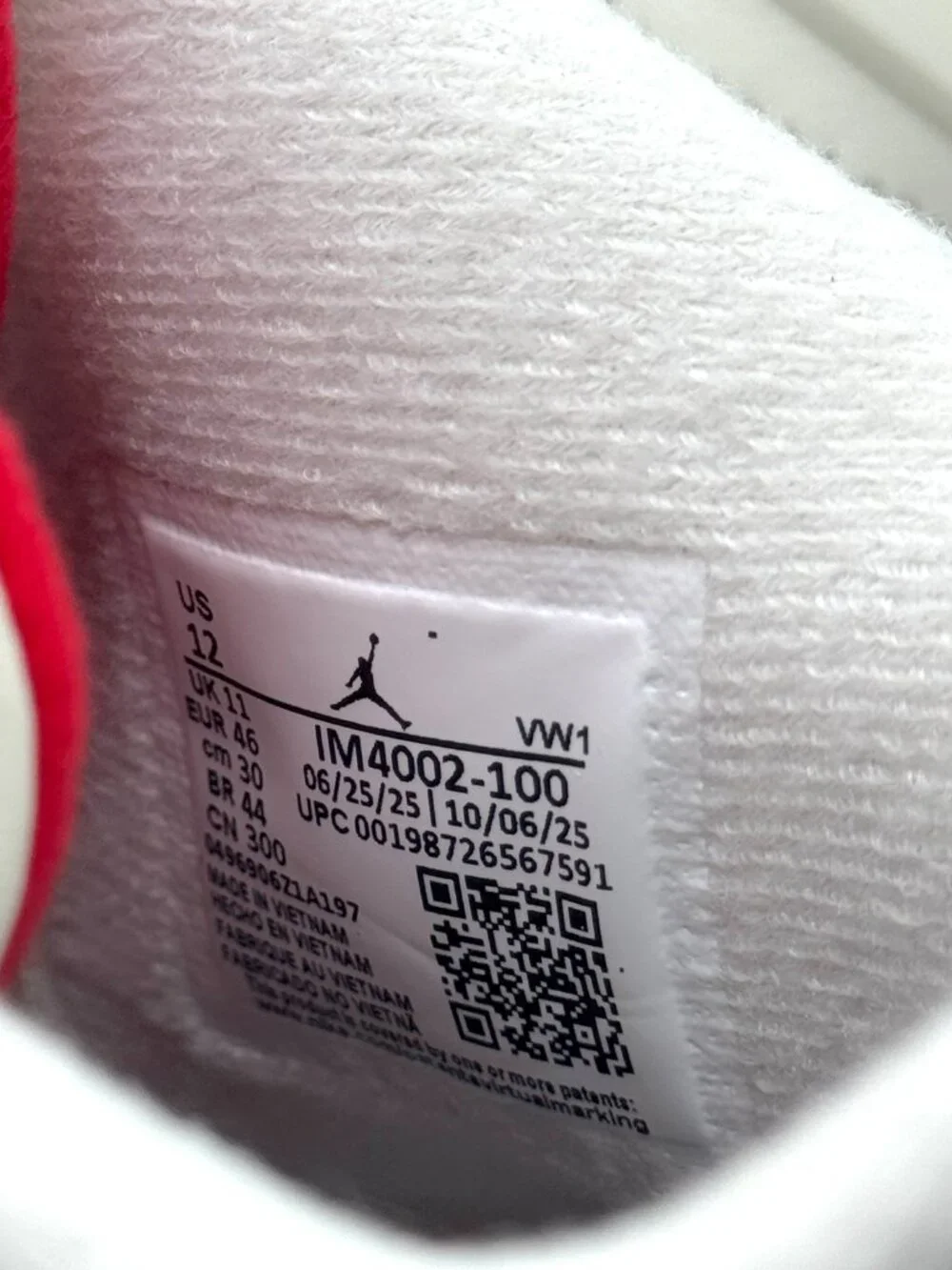 Air Jordan Retro 4 Flight Club Sail Black Shoes Sz 12 New w/ Marks IM4002-100